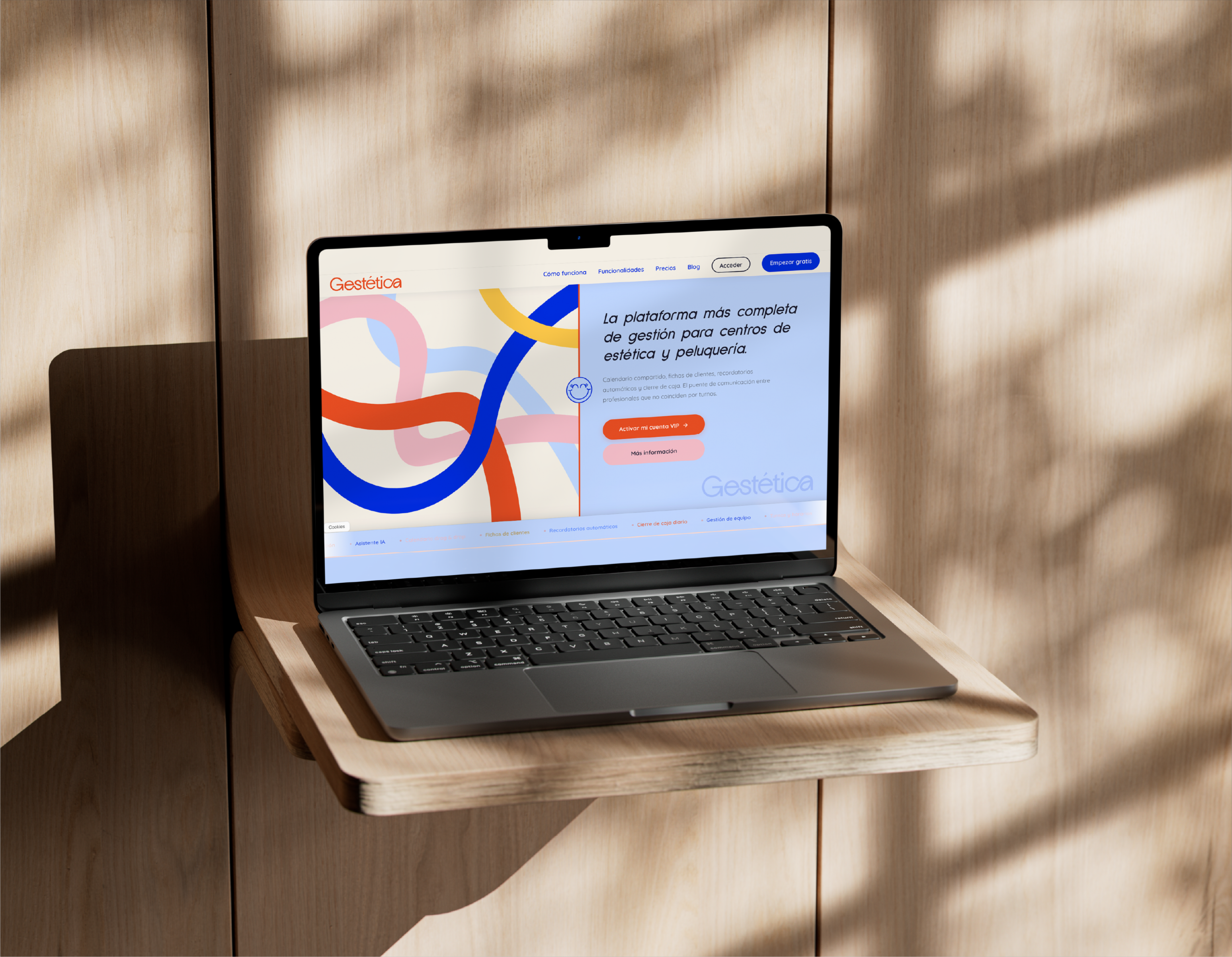 Disseny web i recursos digitals del brànding de Gestètica, projecte de KARAi!